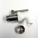Edelstahl Kochtopf 35 Liter, Marmeladentopf mit Rührwerk und Geschwindigkeitsregler,  Inverter-Motor mit stufenloser Geschwindigkeits-Regelung, mit Thermometer, Kochkessel für Gasbefeuerung,  made in EU (Versand kostenfrei*)