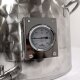 Edelstahl Kochtopf 35 Liter, Marmeladentopf mit Rührwerk und Geschwindigkeitsregler,  Inverter-Motor mit stufenloser Geschwindigkeits-Regelung, mit Thermometer, Kochkessel für Gasbefeuerung,  made in EU (Versand kostenfrei*)