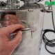 Edelstahl Kochtopf 35 Liter, Marmeladentopf mit Rührwerk und Geschwindigkeitsregler,  Inverter-Motor mit stufenloser Geschwindigkeits-Regelung, mit Thermometer, Kochkessel für Gasbefeuerung,  made in EU (Versand kostenfrei*)
