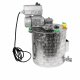 Edelstahl Kochtopf 35 Liter, Marmeladentopf mit Rührwerk und Geschwindigkeitsregler,  Inverter-Motor mit stufenloser Geschwindigkeits-Regelung, mit Thermometer, Kochkessel für Gasbefeuerung,  made in EU (Versand kostenfrei*)