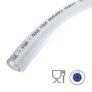 Zubehör Produktbild: 3/4" Zoll (ca. 19mm) Gewebe-Schlauch lebensmittelecht,  auf Bio-Basis (aus erneuerbaren Materialien), Klarschlauch für Trinkwasser und Alkohol bis 50%, CE und FDA konform, individuelle Meterware, Lebensmittelschlauch hergestellt in der EU