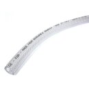 3/4" Zoll (ca. 19mm) Gewebe-Schlauch lebensmittelecht,  auf Bio-Basis (aus erneuerbaren Materialien), Klarschlauch für Trinkwasser und Alkohol bis 50%, CE und FDA konform, individuelle Meterware, Lebensmittelschlauch hergestellt in der EU
