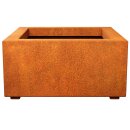 BAJO 2 Corten Metallblumentopf, Design-Objekt aus...