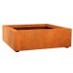 BAJO 3 Corten Metallblumentopf, Design- Objekt aus Corten- Stahl, Materialdicke 2mm, 90x90x30 cm