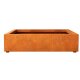 BAJO 4 Corten Metallblumentopf, Design aus Corten- Stahl, Materialdicke 2mm,120x120x30 cm
