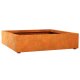 BAJO 4 Corten Metallblumentopf, Design aus Corten- Stahl, Materialdicke 2mm,120x120x30 cm