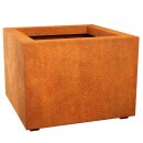BAJO 5 Corten Metallblumentopf, Design-Objekt aus Corten-Stahl, Materialdicke 2mm,60x60x45 cm, made in EU