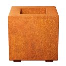 CUBO 1 Corten Metallblumentopf, Design-Objekt aus...