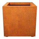 CUBO 3 Corten Metallblumentopf, Design-Objekt aus...