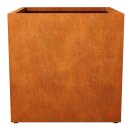 CUBO 5 Corten Metallblumentopf, Design-Objekt aus...