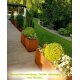 LARGO 4 Corten Metallblumentopf,  rostiges Design-Objekt aus Corten-Stahl, Materialdicke 2mm, 270x30x30 cm