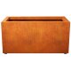 LARGO 6 Corten Metallblumentopf, Design-Objekt aus Corten-Stahl, Materialdicke 2mm, 120x60x60 cm