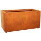 LARGO 6 Corten Metallblumentopf, Design-Objekt aus Corten-Stahl, Materialdicke 2mm, 120x60x60 cm