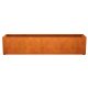 LARGO 8 Corten Metallblumentopf, Design-Objekt aus Corten-Stahl, Materialdicke 2mm, 270x60x60 cm