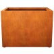 LARGO 9 Corten Metallblumentopf, Design-Objekt aus Corten-Stahl, Materialdicke 2mm, 120x90x90 cm