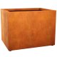 LARGO 9 Corten Metallblumentopf, Design-Objekt aus Corten-Stahl, Materialdicke 2mm, 120x90x90 cm