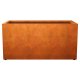 LARGO 10 Corten Metallblumentopf, Design-Objekt aus Corten-Stahl, Materialdicke 2mm, 180x90x90 cm