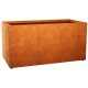 LARGO 10 Corten Metallblumentopf, Design-Objekt aus Corten-Stahl, Materialdicke 2mm, 180x90x90 cm