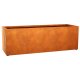 LARGO 11 Corten Metallblumentopf, Design-Objekt aus Corten-Stahl, Materialdicke 2mm, 270x90x90 cm