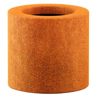 CIRCULO 1 Corten Rund Metallblumentopf, Design-Objekt aus Corten-Stahl, Materialdicke 2mm, 30x30cm
