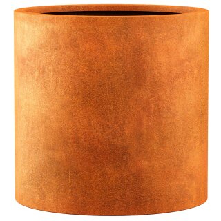 CIRCULO 9 Corten Rund Metallblumentopf, Design-Objekt aus Corten-Stahl, Materialdicke 2mm, 90x90 cm