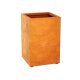 ESTRECHO 4 Corten Metallblumentopf,  rostiges Design-Objekt aus Corten-Stahl, Materialdicke 2mm, 60x60x90 cm
