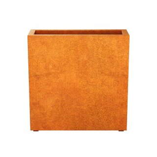 ESTRECHO 7 Corten Metallblumentopf, Design-Objekt aus Corten-Stahl, Materialdicke 2mm, 90x30x90 cm