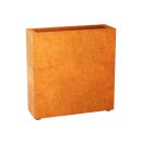 ESTRECHO 7 Corten Metallblumentopf, Design-Objekt aus Corten-Stahl, Materialdicke 2mm, 90x30x90 cm