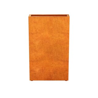 ESTRECHO 9 Corten Metallblumentopf, Design-Objekt aus Corten- Stahl, Materialdicke 2mm, 90x30x150 cm