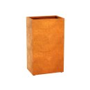 ESTRECHO 12 Corten Metallblumentopf, Design-Objekt aus Corten-Stahl, Materialdicke 2mm, 90x60x150 cm