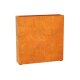 ESTRECHO 14 Corten Metallblumentopf, Design-Objekt aus Corten-Stahl, Materialdicke 2mm, 120x30x120 cm