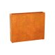 ESTRECHO 20 Corten Metallblumentopf, Design-Objekt aus Corten-Stahl, Materialdicke 2mm, 150x30x120 cm