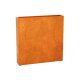 ESTRECHO 21 Corten Metallblumentopf, Design-Objekt aus Corten-Stahl, Materialdicke 2mm, 150x30x150 cm