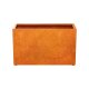 ESTRECHO 22 Corten Metallblumentopf, Design-Objekt aus Corten-Stahl, Materialdicke 2mm, 150x60x90 cm