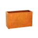 ESTRECHO 22 Corten Metallblumentopf, Design-Objekt aus Corten-Stahl, Materialdicke 2mm, 150x60x90 cm