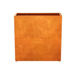 ESTRECHO 24 Corten Metallblumentopf, Design-Objekt aus Corten-Stahl, Materialdicke 2mm, 150x60x150 cm