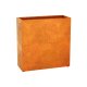 ESTRECHO 24 Corten Metallblumentopf, Design-Objekt aus Corten-Stahl, Materialdicke 2mm, 150x60x150 cm