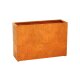 ESTRECHO 29 Corten Metallblumentopf, Design-Objekt aus Corten-Stahl, Materialdicke 2mm, 180x60x120 cm