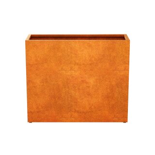 ESTRECHO 30 Corten Metallblumentopf, Design-Objekt aus Corten-Stahl, Materialdicke 2mm, 180x60x150 cm