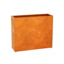 ESTRECHO 30 Corten Metallblumentopf, Design-Objekt aus Corten-Stahl, Materialdicke 2mm, 180x60x150 cm