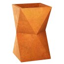 AMPOLLETA L Geometrischer Corten Metallblumentopf, Design-Objekt aus Corten-Stahl, Materialdicke 2mm, 60x60x110 cm, made in EU (Versand kostenfrei*)