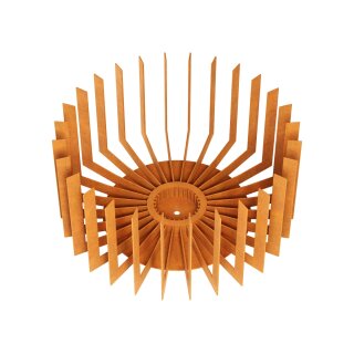FUEGO ZM AC Feuerkorb, Design-Objekt aus echtem Corten-Stahl, Materialdicke der Feuerstelle  ist 3mm (!), 47x47x23 cm, made in EU (Versand kostenfrei *)