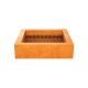 HOGAR 2 Corten Feuerstelle, Design-Objekt aus Corten-Stahl, Materialdicke 3mm, 100x100x30 cm