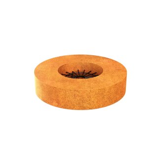 SOMBRERRO 2 Corten  Garten-Feuerstelle,  Design-Objekt aus Corten-Stahl, Materialdicke 3mm, 100x20 cm