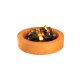 SOMBRERRO 4 Corten Garten-Feuerstelle, Design-Objekt aus Corten-Stahl, Materialdicke 3mm, 100x20 cm
