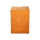 SIMPLE 5 Corten Basis Deko-Podest / Sockel / Aufsteller / Ständer, Design-Objekt rostig aus Corten-Stahl,  archaische Präsentation Indoor und Outdoor, Materialdicke 2mm, 45x45x60 cm