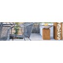 HIERRO 1 Corten Basis Deko-Podest / Sockel / Aufsteller /...