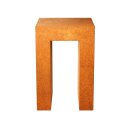 HIERRO 3 Corten Basis Deko-Podest / Sockel / Aufsteller /...