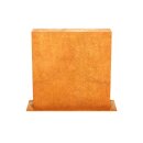 MURO B1 Corten Gartenpaneel, Design-Objekt aus Corten-Stahl, Materialdicke 2mm, Stellwand 60x15x Höhe 60 cm