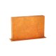 MURO C1 Corten Gartenpaneel, Design-Objekt aus Corten-Stahl, Materialdicke 2mm, Stellwand 90x15x Höhe 60 cm